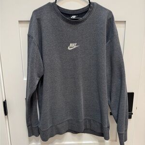Nike Men's Dark Gray Crewneck Sweater